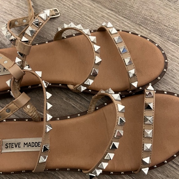COPY - Steve Madden TRAVEL TAN Studded Gladiator Sandals - Picture 4 of 6
